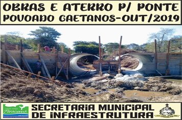 Foto - OBRAS E ATERRO PARA PONTE POVOADO DOS CAETANO